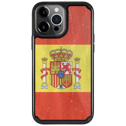 Spain Flag Distressed iPhone 13 Pro Cargo Case